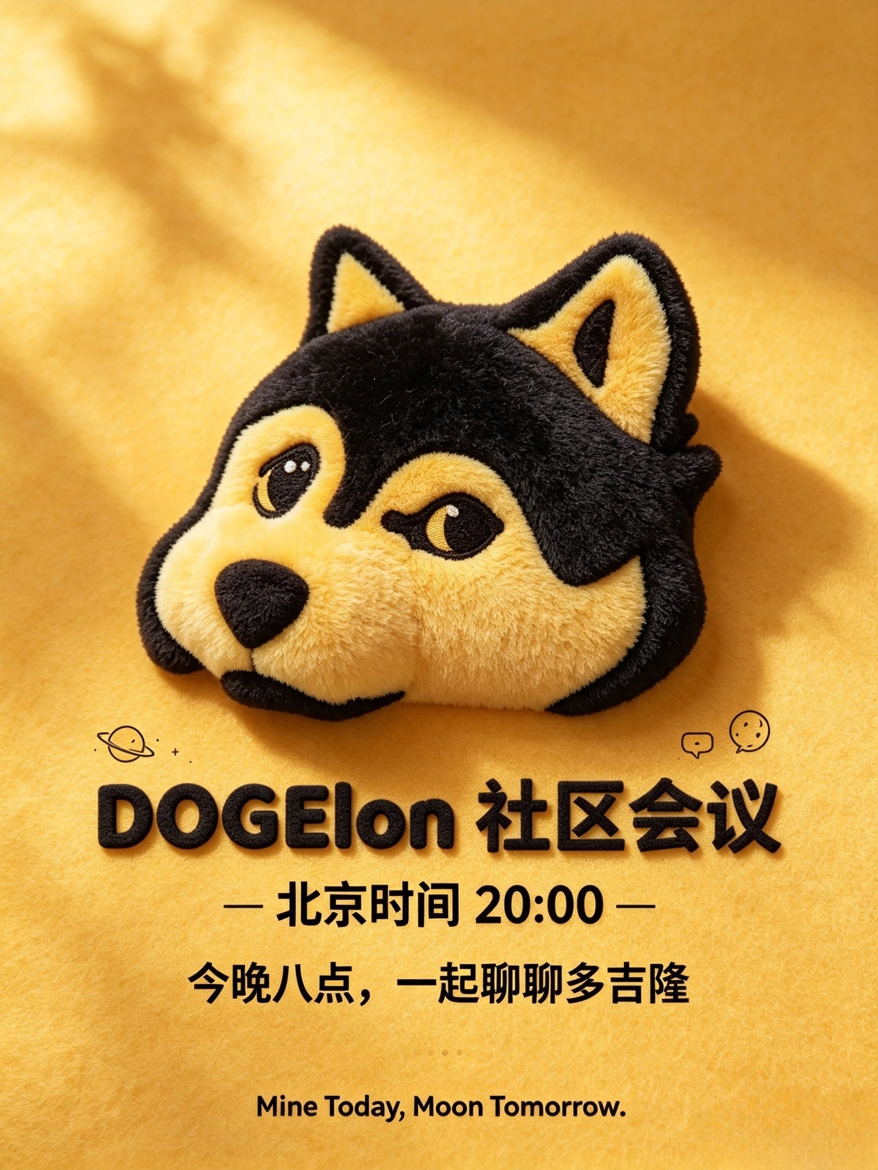 DOGE Elon 社区会议海报